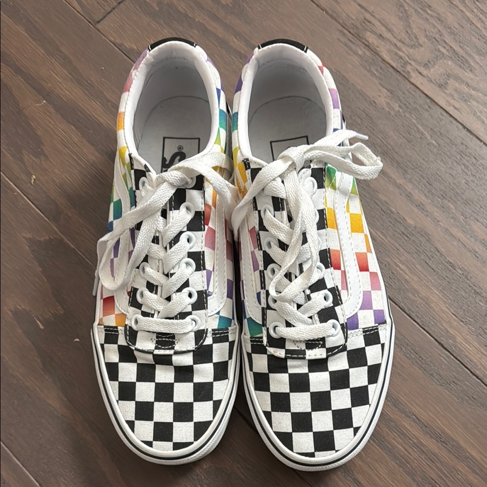 Women’s Colorful Checkered VANS Sneakers